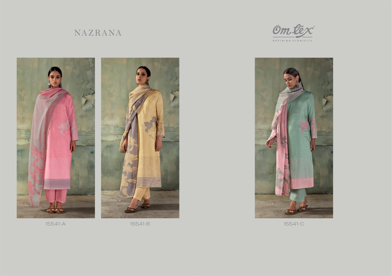 Ganga nazrana cotton catalog dress materials wholesale surat